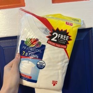 Fruit Of The Loom New Boys Medium White Teez